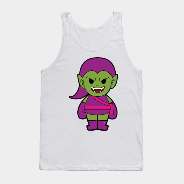 Green Goblin Chibi Tank Top by untitleddada